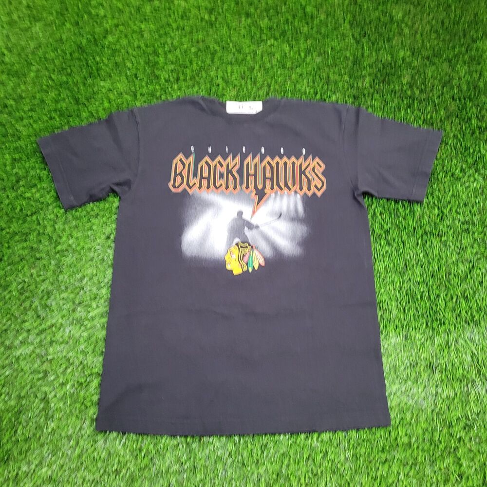 NHL Chicago Blackhawks Shirt Womens Medium 19x25 Black
